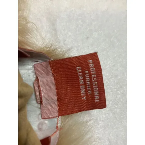 Sundance Suede Shearling Coat Beige Bohemian Button Front Size XL - Picture 11 of 14